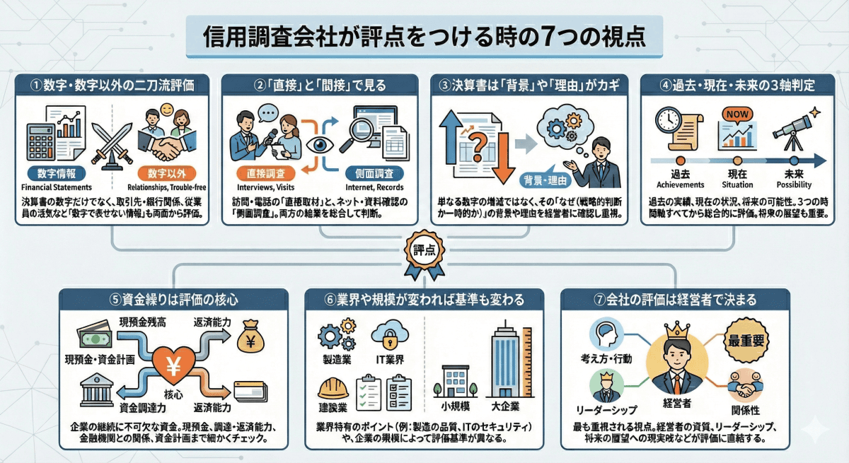 信用調査会社が評点をつける時の７つの視点｜会社信用ドットコム
