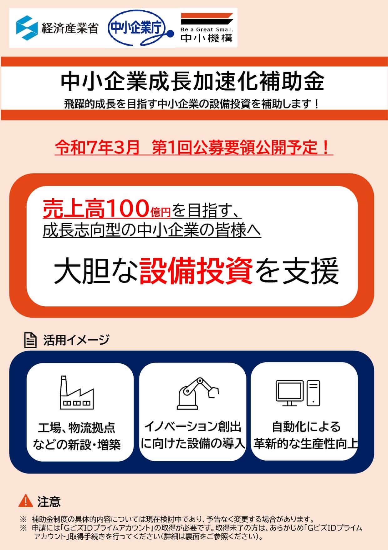 中小企業成長加速化補助金チラシ１｜会社信用ドットコム