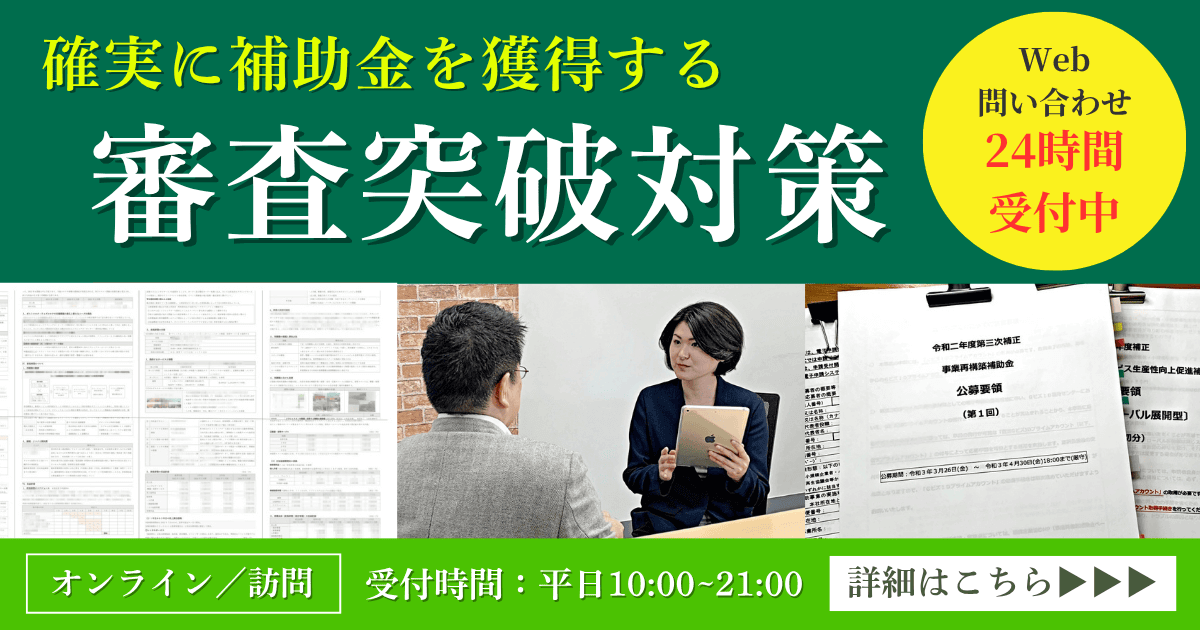 補助金の審査突破対策|会社信用ドットコム